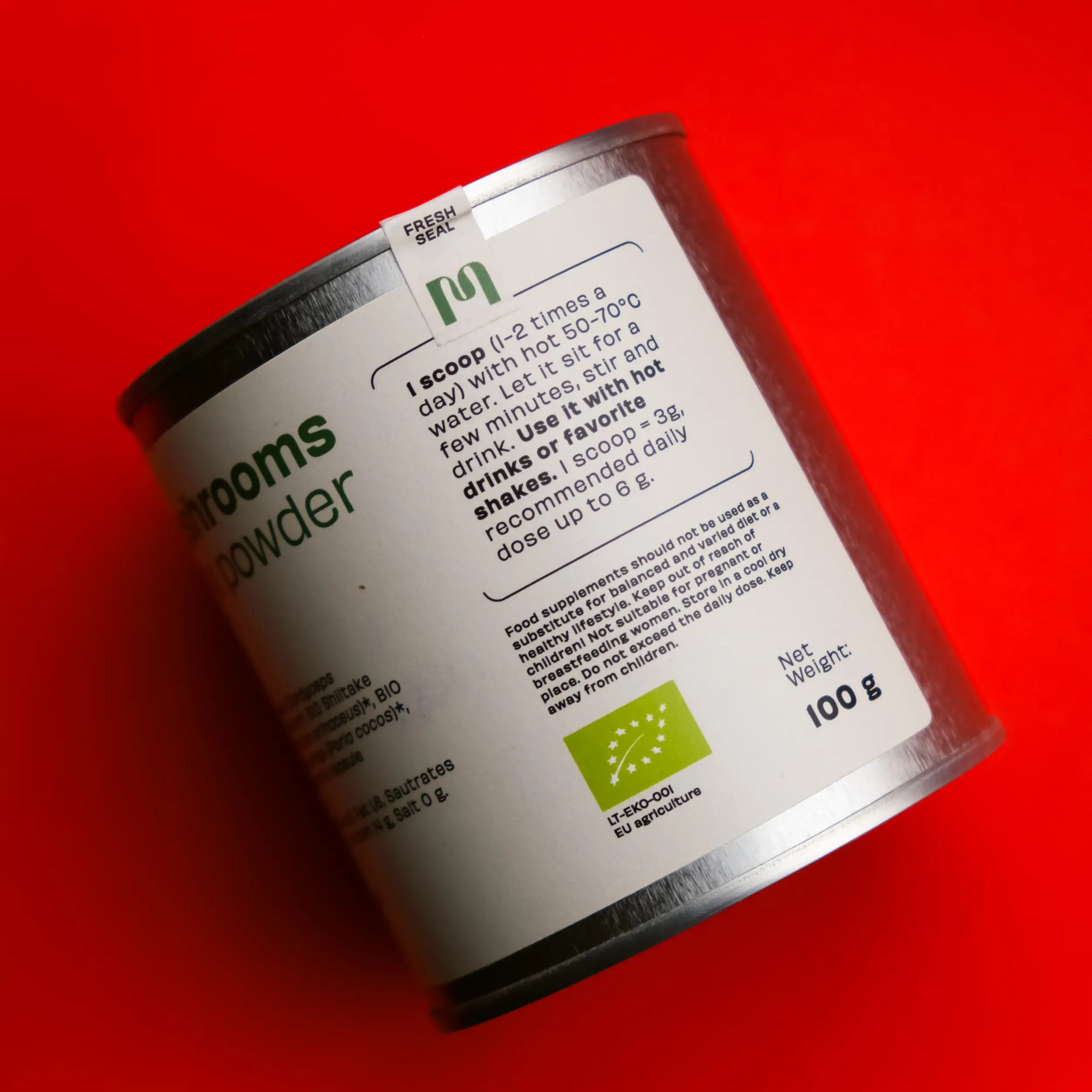 Organic Mushrooms Immuno MIX powder, 100g.