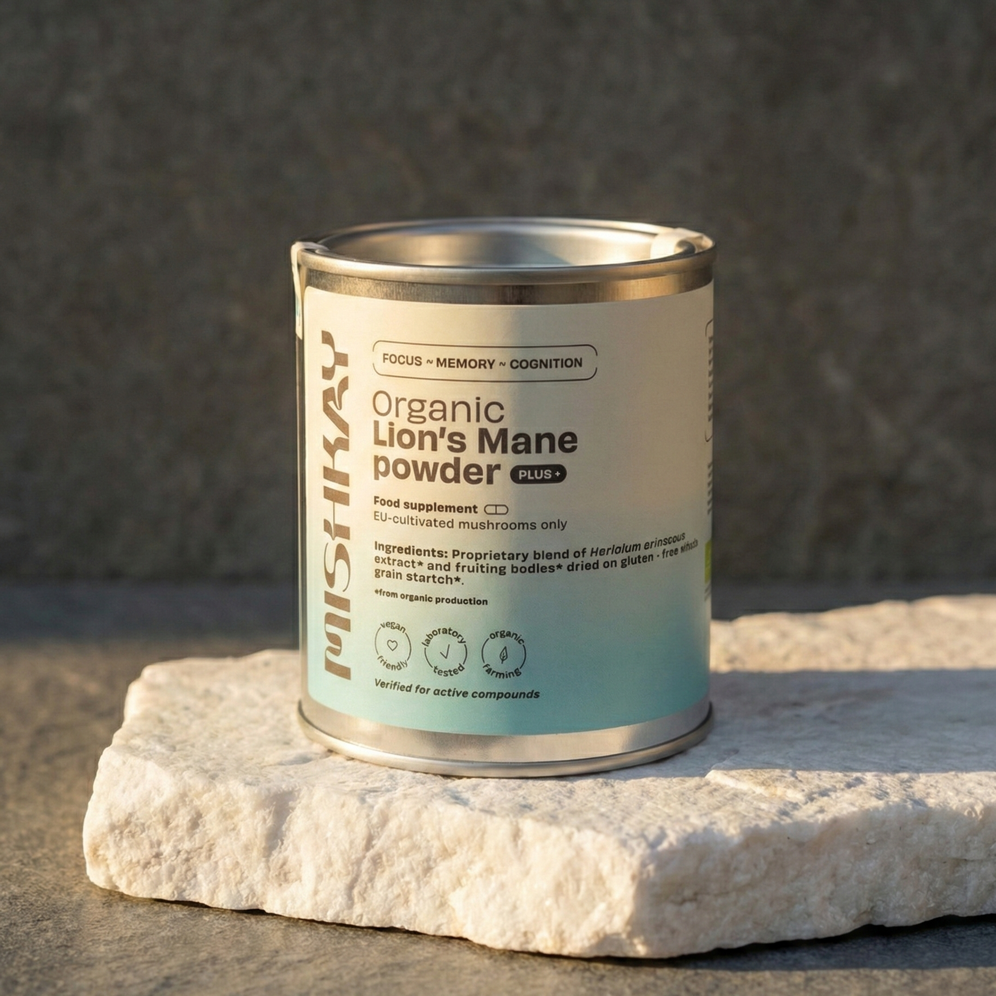 Organic Lion's Mane powder PLUS+, 100g.