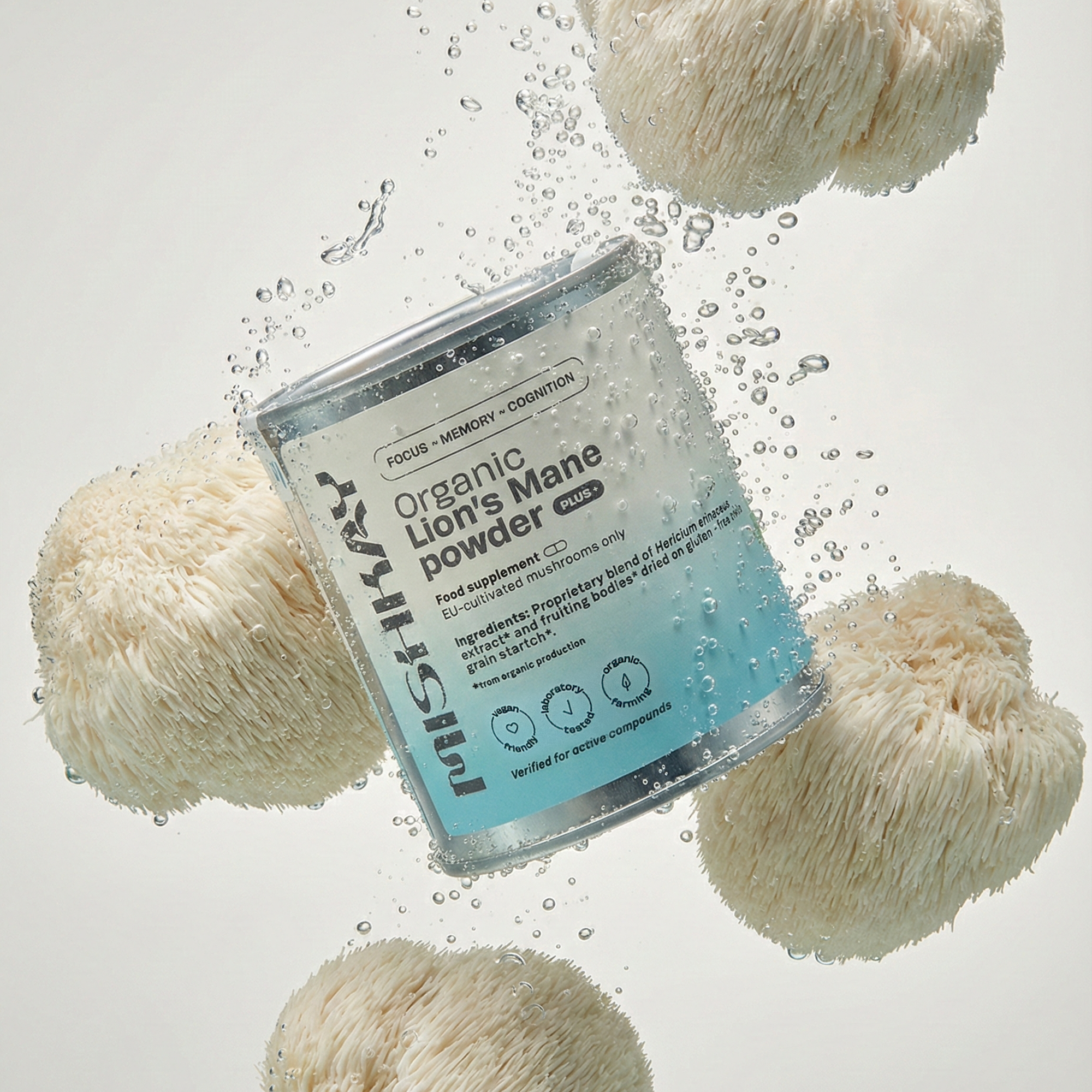 Organic Lion's Mane powder PLUS+, 100 g.