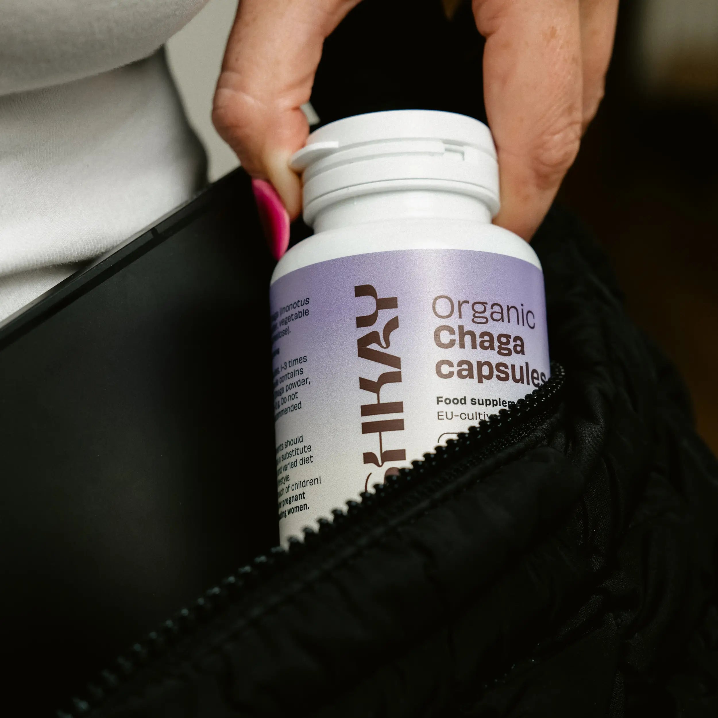 Chaga Capsules, 500mg. (90 capsules)