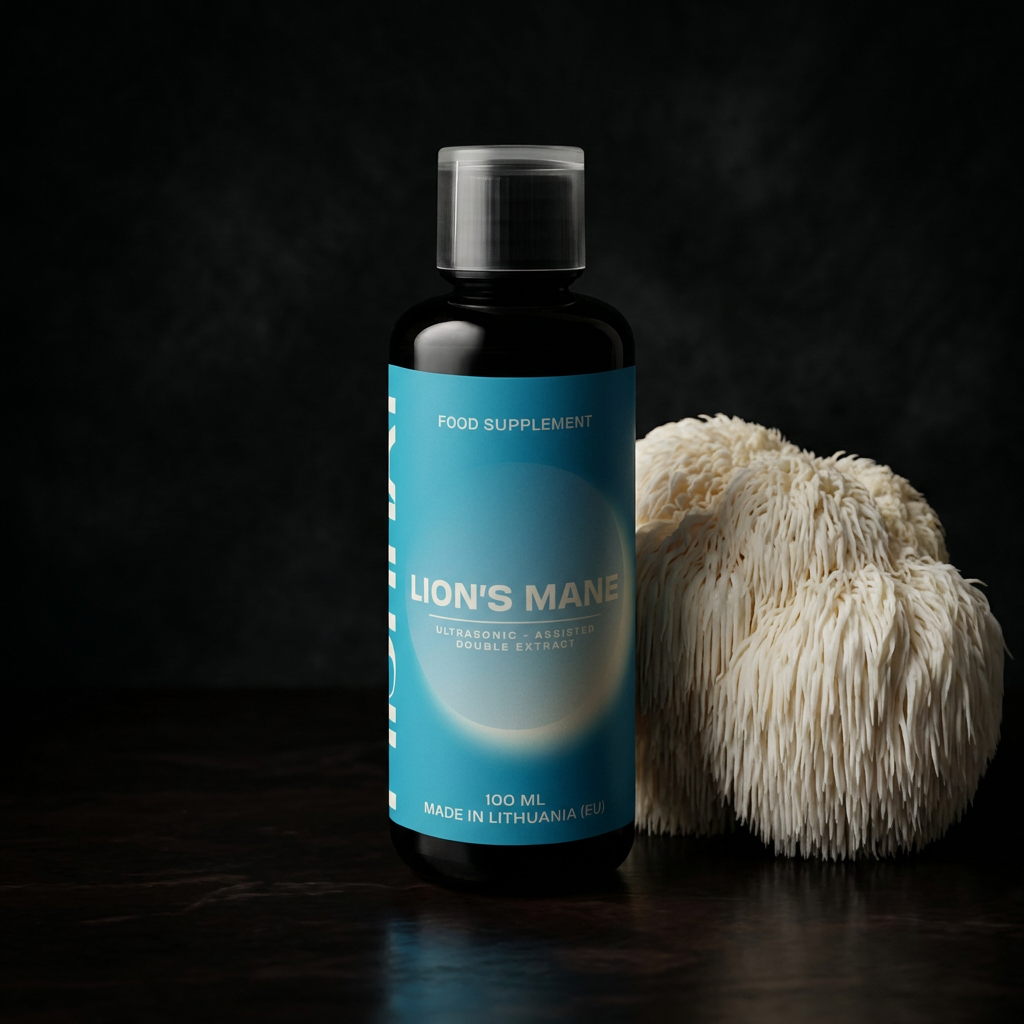Ultrasonic Double Lion's Mane Extract with MCT and Vit. E. 100ml