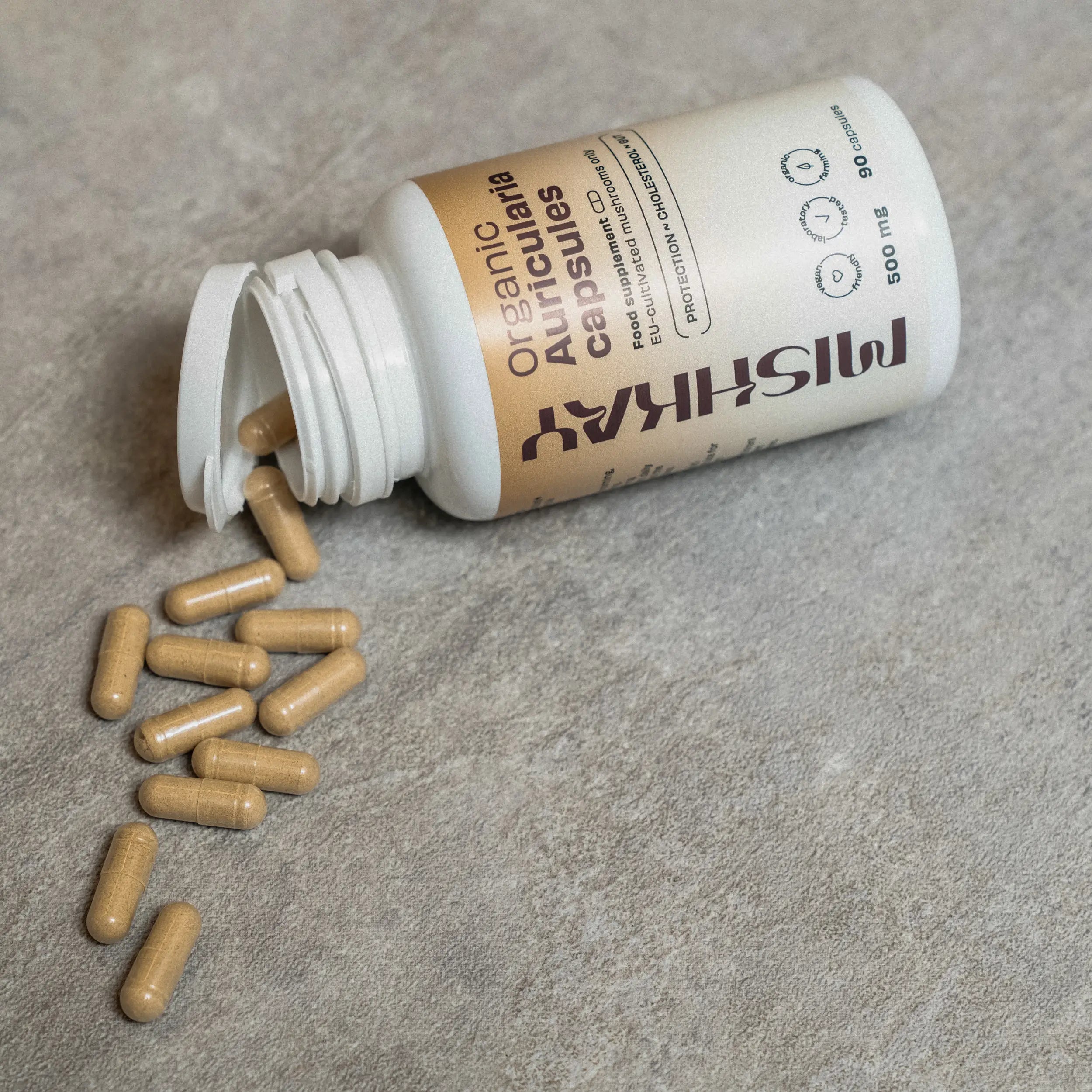 Auricularia Capsules, 500 mg. (90 capsules)